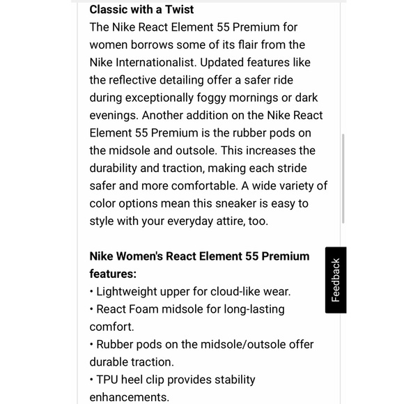 Nike React Element 55 Running Shoe Laser Fuchsia 8 - Picture 9 of 9